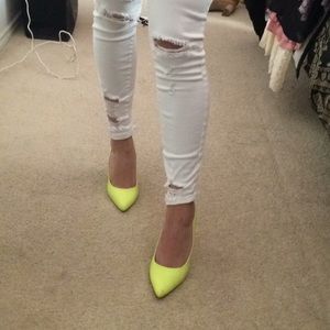 Yellow heels